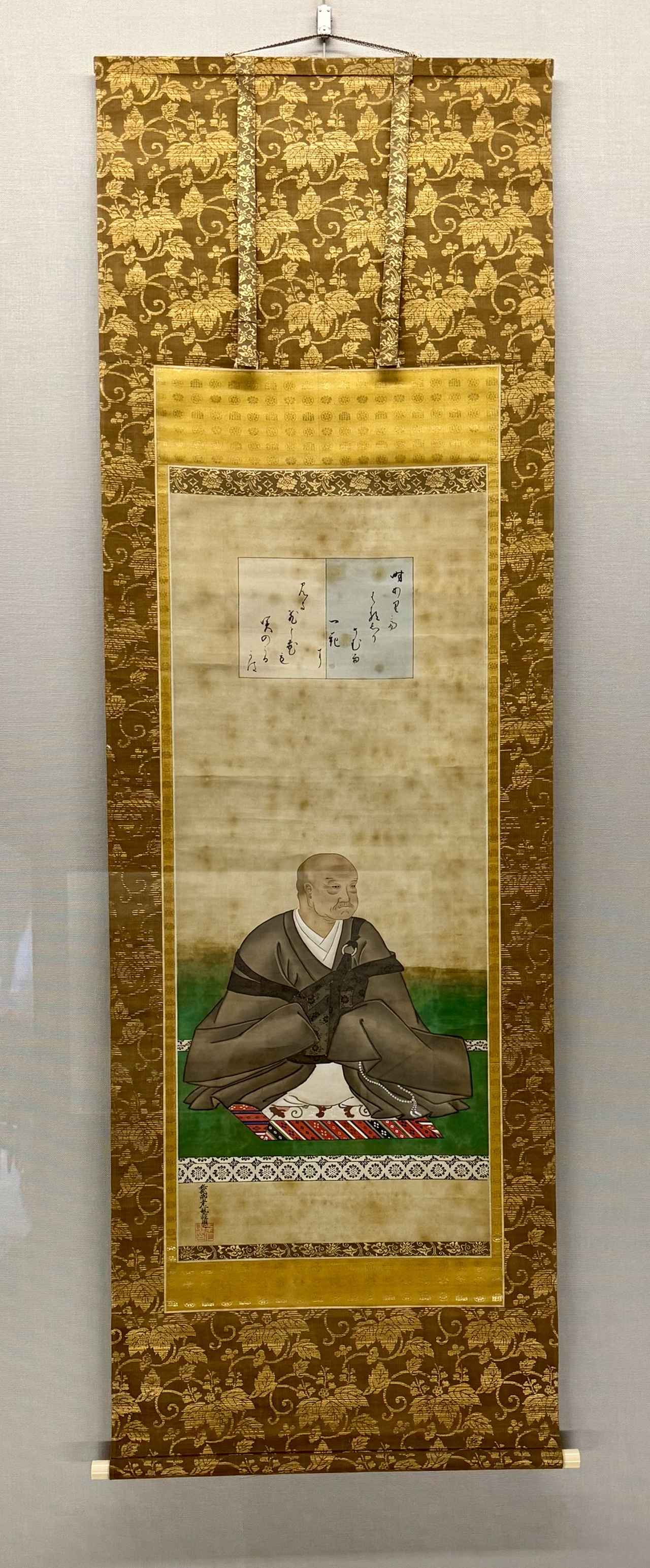 画像: 『後水尾天皇像 幸仁親王筆』一幅 絹本著色 江戸時代 元禄十二年・1699 相国寺蔵 通期展示 相国寺承天閣美術館開館四十周年〈Ⅱ〉「後水尾院の京」内覧会にて撮影 photo by © cinefil