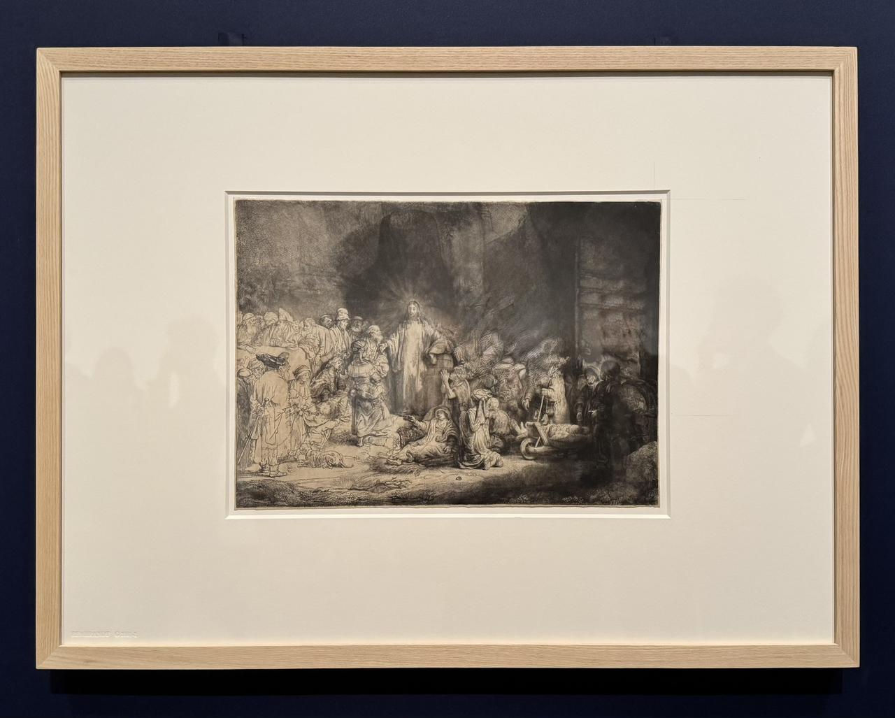 画像: レンブラント・ハルメンスゾーン・ファン・レイン《百グルデン版画》1648年頃 エッチング、ドライポイント、ビュラン／和紙　国立西洋美術館　国立西洋美術館「版画家レンブラント　挑戦、継承、インパクト」内覧会にて撮影photo by © cinefil