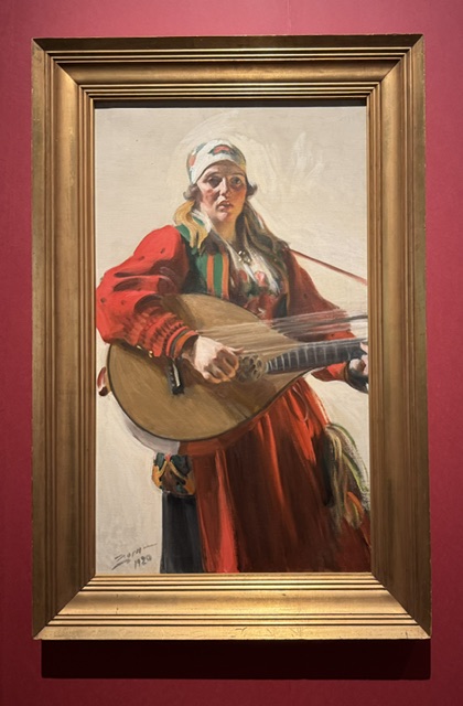 画像: アンデシュ・ソーン《故郷の調べ》1920年 油彩、カンヴァス スウェーデン国立美術館蔵 愛知県美術館「スウェーデン絵画 北欧の光、⽇常のかがやき」内覧会にて撮影 photo by ©cinefil