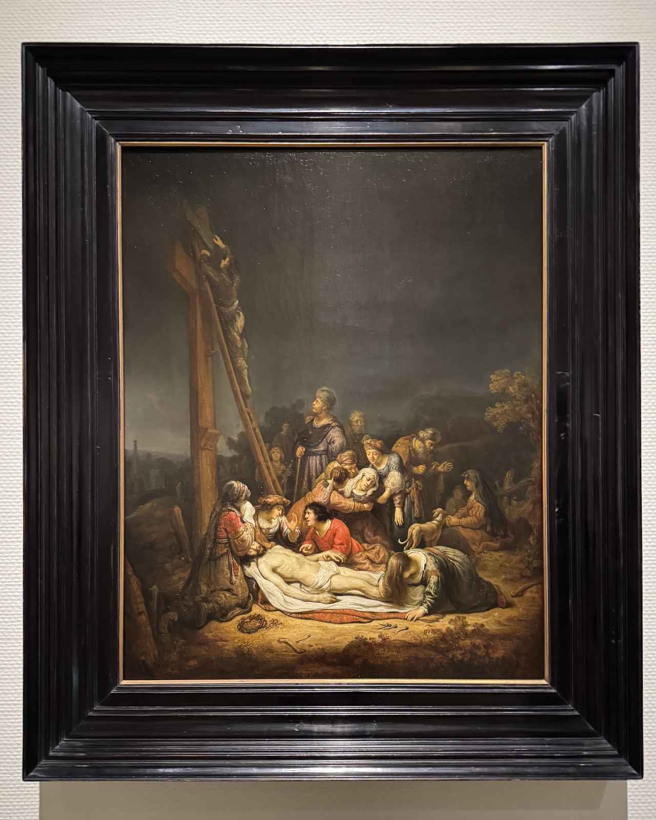 画像: ホーファールト・フリンク《キリスト哀悼》1637年 油彩／カンヴァス　国立西洋美術館　国立西洋美術館「版画家レンブラント　挑戦、継承、インパクト」内覧会にて撮影photo by © cinefil