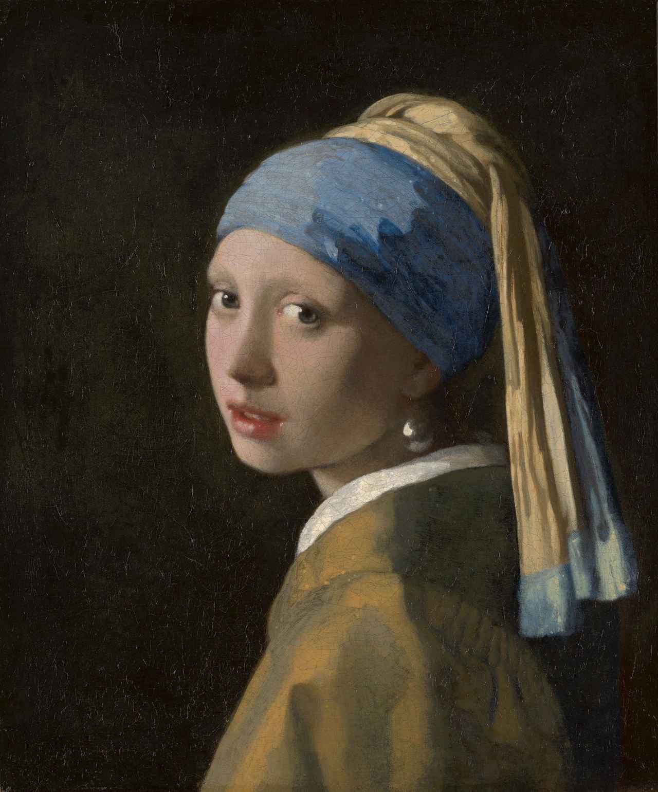 画像: ヨハネス・フェルメール《真珠の耳飾りの少女》1665年頃　油彩/カンヴァス　44.5×39cm　マウリッツハイス美術館　© Mauritshuis, The Hague