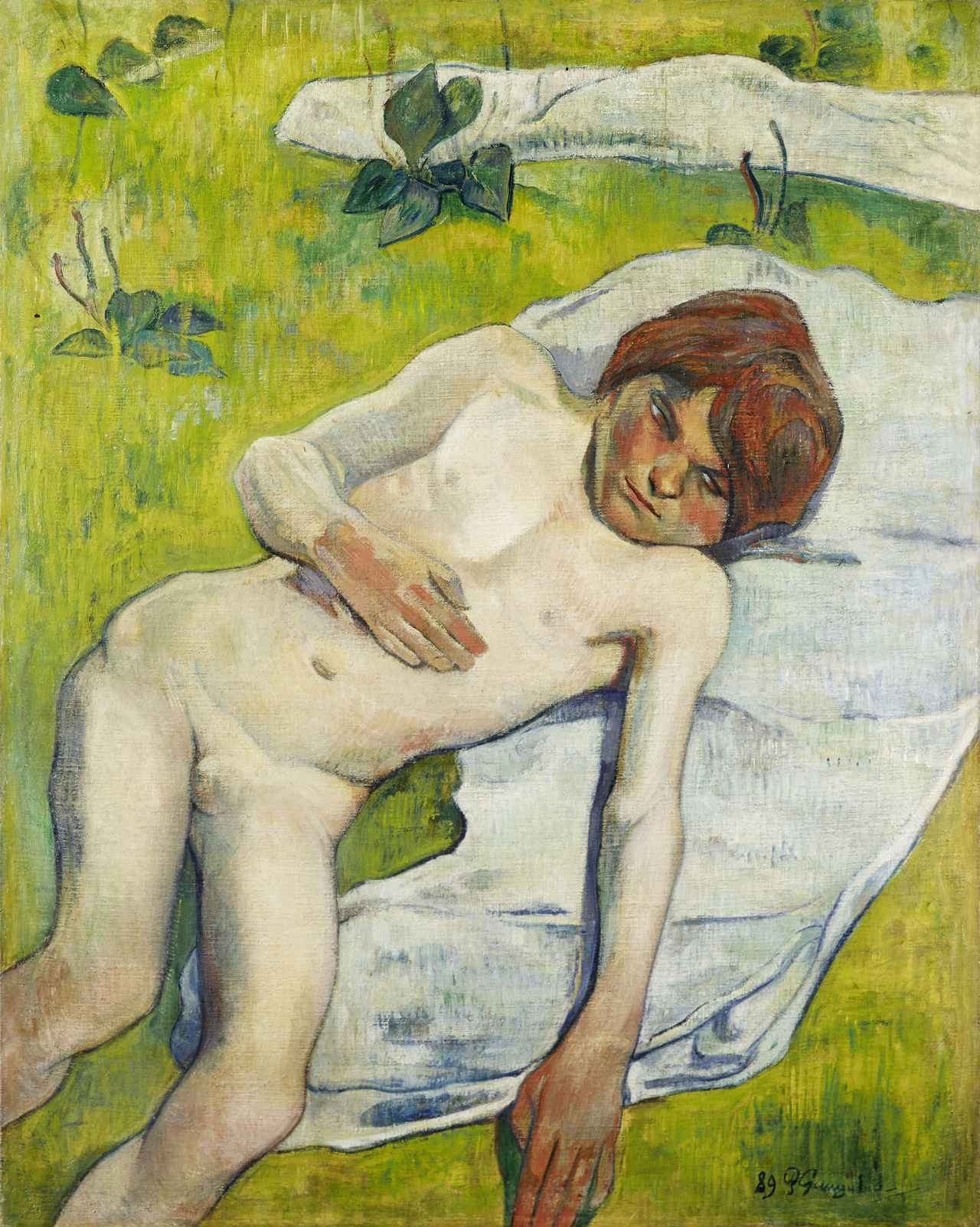 画像: ポール・ゴーガン《ブルターニュの少年》1889年、油彩、カンヴァス、ヴァルラフ=リヒャルツ美術館・コルブー財団蔵 Paul Gauguin, Nude Breton Boy, 1889, Oil on canvas, Wallraf-Richartz-Museum & Fondation Corboud, Cologne, Photo: © RBA, Cologne