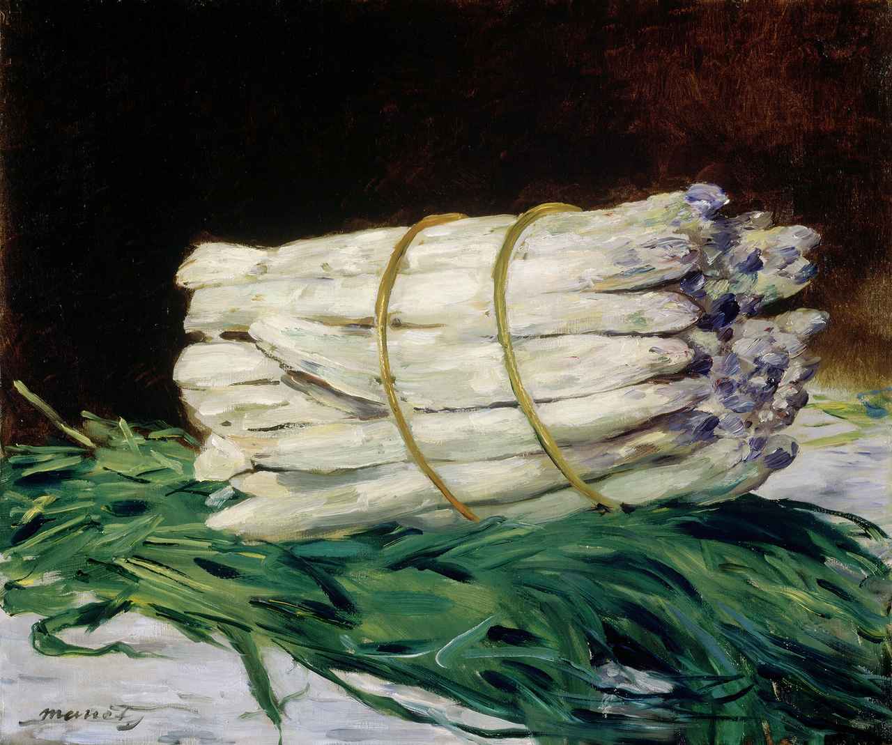 画像: エドゥアール・マネ《アスパラガスの束》1880年、油彩、カンヴァス、ヴァルラフ=リヒャルツ美術館・コルブー財団蔵 Édouard Manet, A Bunch of Asparagus, 1880, Oil on canvas, Wallraf-Richartz-Museum & Fondation Corboud, Cologne, Photo: © RBA, Cologne