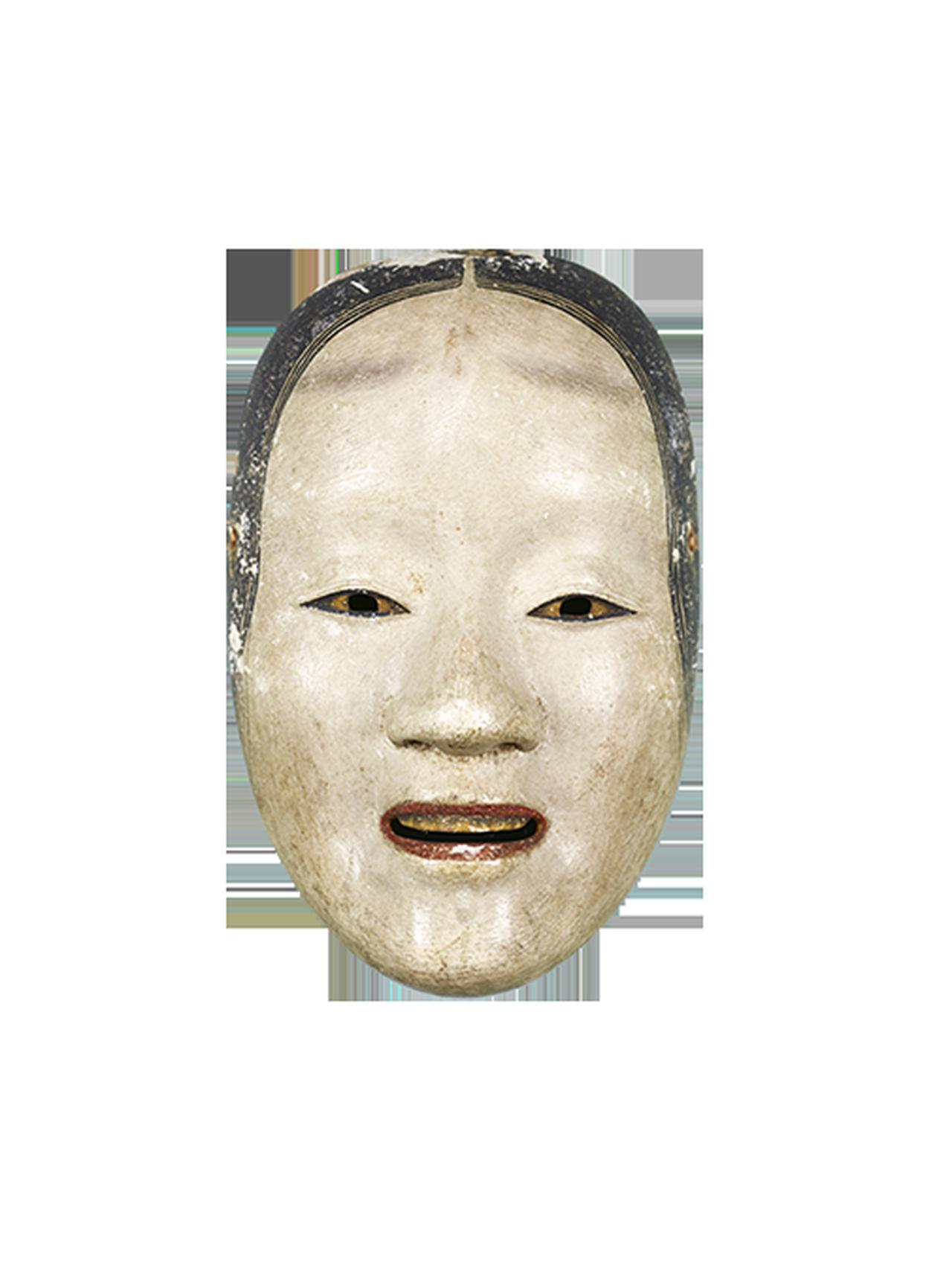 画像: 重要文化財　能面 泥眼　金春家伝来「天下一河内」焼印　江戸時代・17世紀　東京国立博物館蔵 （通期展示）［京都会場のみに出品］