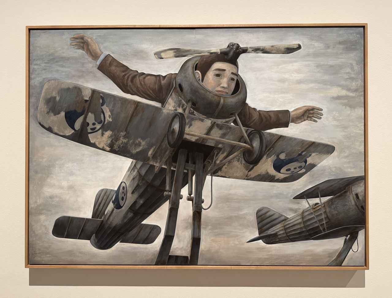 画像: 石田徹也 《飛べなくなった人》 1996年 静岡県立美術館 大阪中之島美術館「ＮＨＫ日曜美術館５０年展」記者内覧会にて撮影photo by © cinefil