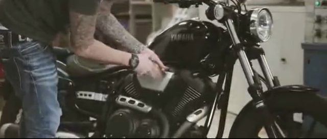 画像: XV950。これがカスタム前。