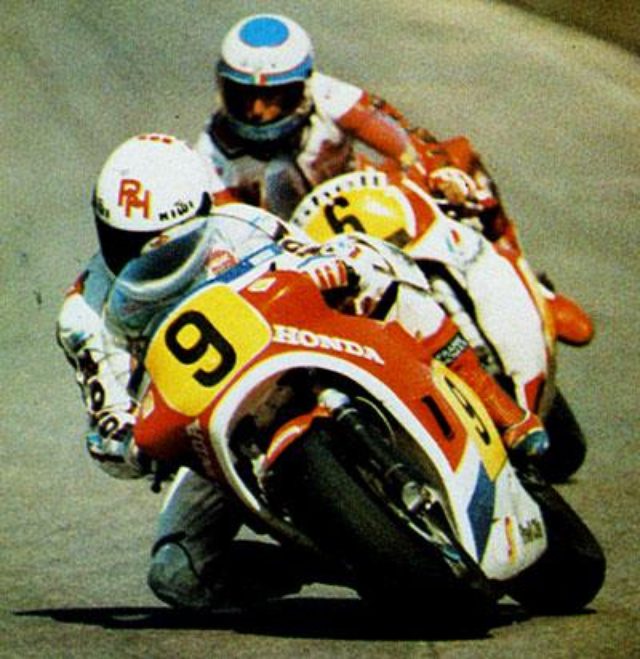 画像: 1983年、ホンダNS500で優勝したロン・ハスラム。 pbs.twimg.com