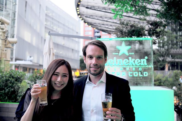 画像: ハイネケン・キリン株式会社のドミニク・ユング社長と。
