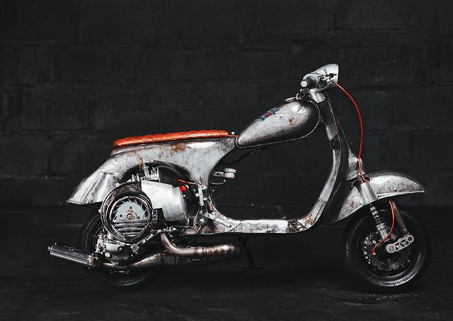 画像: 1966年製のベスパ150 www.butchergarage.com