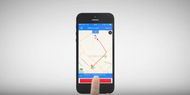画像: 使用するアプリはHUDWAY純正のほか、Sygic、Navmii、Baidu mapsなど他社アプリも使えます。 www.youtube.com