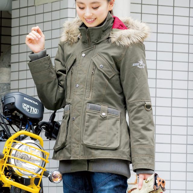 画像: ミリタリーウインタージャケット(カーキ)¥35,424 (税抜: ¥32,800) www.j-amble.com