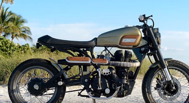 画像: ロイアルエンフィールド AVL 350のスクランブラー。 www.youtube.com