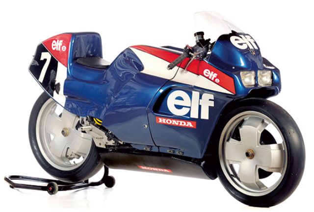 画像: ELF e 1980-1983 ホンダとの協力関係が築かれたことにより、このELF e 以降のモト・エルフはホンダエンジンを採用するようになります。耐久選手権用に開発されたELF eは、鈴鹿8時間耐久にも参加し ました。1983年にレギュレーションが1000ccから750ccへ減少したことをうけて、エルフは次のステージである世界ロードレースGPに開発の場を移すことになりました。 www.elfmoto-lub.jp
