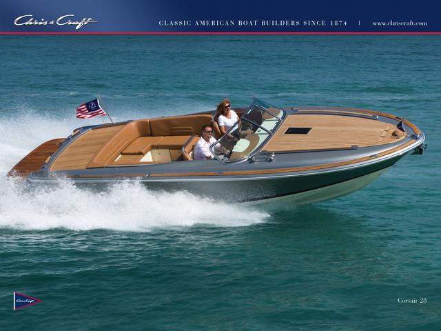 画像: アメリカーンなボートもまたかっこいい ベーシックモデルで$206,760 www.chriscraft.com