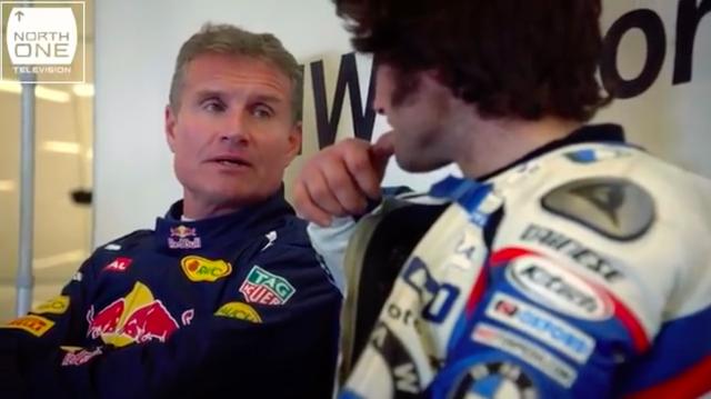 画像: ウィリアムズ、マクラーレン、レッドブルで活躍した元F1ドライバー、D.クルサード。通算13勝のキャリアを誇ります。ちなみにふたりは、この企画が初対面とのことです。 www.youtube.com