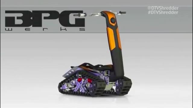 画像: ハンドル側を車体側に折りたたむことができるので、コンパクトな状態で収納できるようになっています。 www.youtube.com