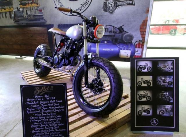 画像: TW200のスリムカスタム www.bt.com.bn