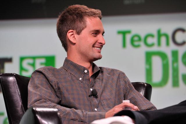 画像: SnapchatのCEOで協同ファウンダのEvan Spiegel(エヴァン・シュピーゲル)氏。 jp.techcrunch.com
