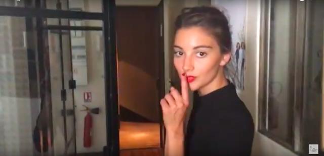 画像: このかわいいパリジェンヌが、動画の主人公です。 www.youtube.com