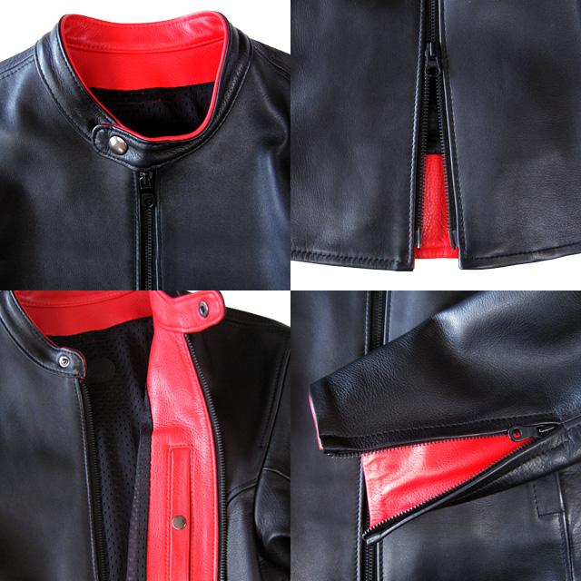 DOVER CLUB ドーバークラブ スタジャン 本革 バイクジャケット DOVER CLUB ドーバークラブ ライダース プロテクター付 バイクウェア