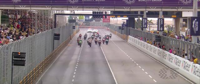 画像: スタート! 参加車両は、公道コース向けのセッティングが施された、スーパーバイククラス車です。 www.youtube.com