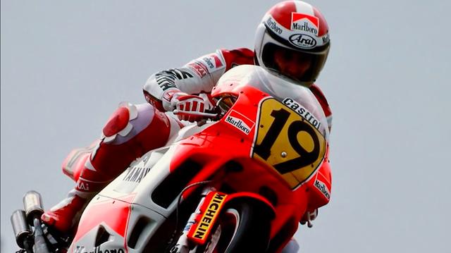 画像: 1989年はマールボロ・アゴスチーニ・ヤマハのYZR500でGPに復帰・・・。多くの期待を集めましたが、残念ながら好成績は残せませんでした・・・。 www.youtube.com