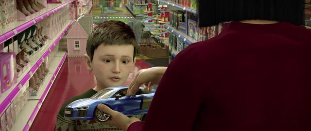 画像4: アウディR8に夢中になる少年と人形の物語は始まるのか?