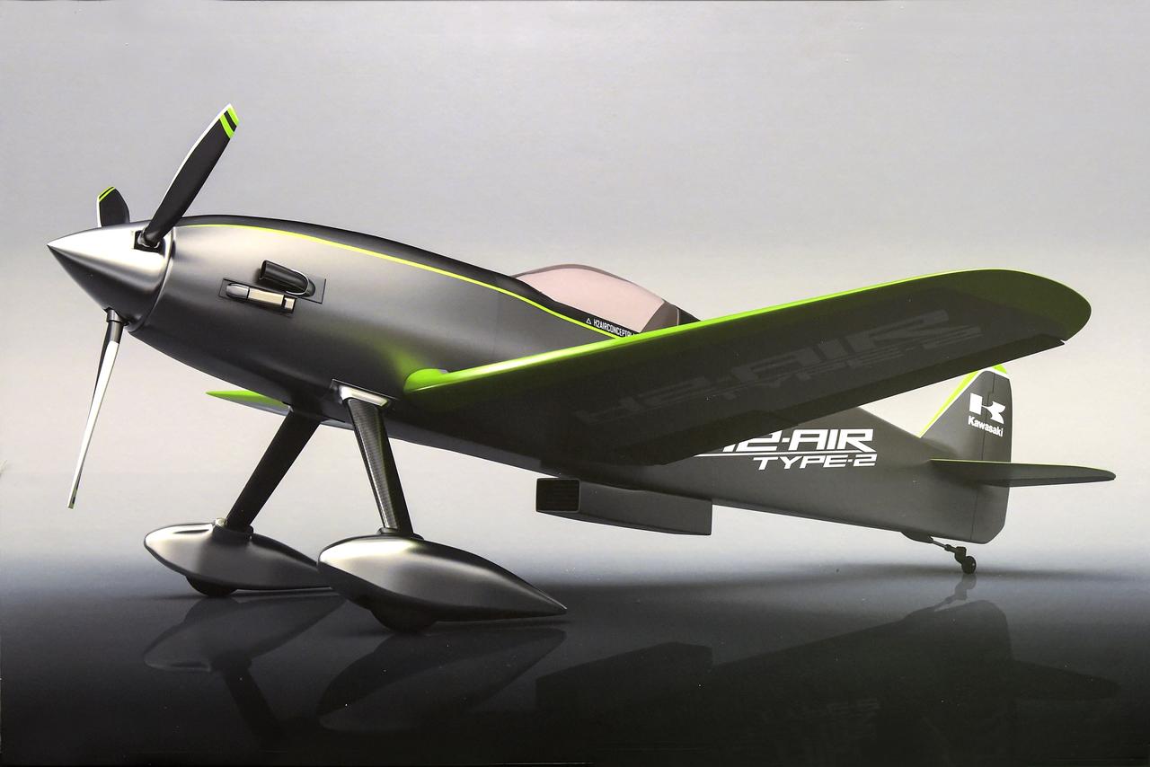 画像: 【第二段階】それでは飛び続けるために飛行機にしてみると……理論上は時速500kmで飛べるそうです。航続距離は約2000kmで明石から台湾あたりまで行けるとか。とんでもないですね、H2Rの可能性って。