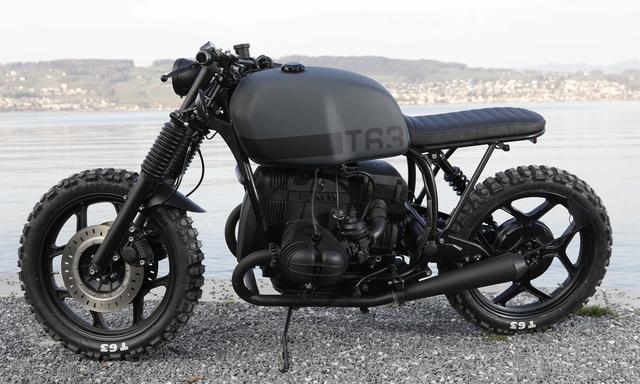 画像: Specifications Base Model > BMW R80 RT Year > 1989/ 36000km Construction > Angry Motors Time > 1 year / 350 Hours Manufacturer > BMW Type > R80 Engine Size > 800cc Carburetors > Bing Exhaust > Megaphone Chassis > Custom Rear End (Short) Dampers > YSS Fork > BMW/ Wirth Springs Frontbreak Magura HS1 with steel braided brake lines Headlight > 4.5" Speedo> Motogadget M-Tiny; M-Button Handlebar > LSL Dragbar Handelbar Controlls> Montone Signals F /R > Motogadget M-Disk /Highsider Apollo Handgrips > Retro Black Tyre > Michelin T63 Seat > Custom Leather Electrics> Motogadget M-Unit, M -Lock Painting Design > Frame Powder Coated Black/ Flat Black/ Greyblack New Liquids/ Seals / Bearings and Stainless Steel Bolts. www.angrymotors.com