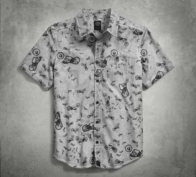 画像: Allover Bike Print Shirt ¥11,300-