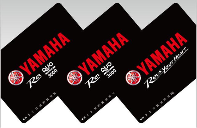 画像: YAMAHAロゴ入りオリジナルQUOカード www.yamaha-motor.co.jp