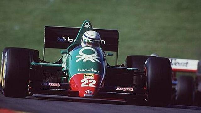 画像: リカルド・パトレーゼの駆るベネトンチーム アルファロメオ 1985年 www.gazzetta.it