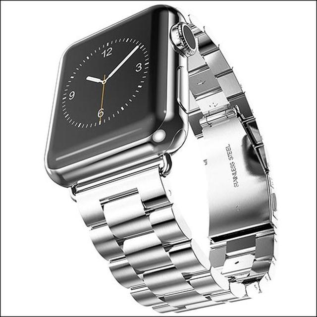 画像: Apple Watchに、「Oittm」のステンレススチールバンドの組み合わせ・・・これならスーツでも浮かない・・・かな? www.igeeksblog.com