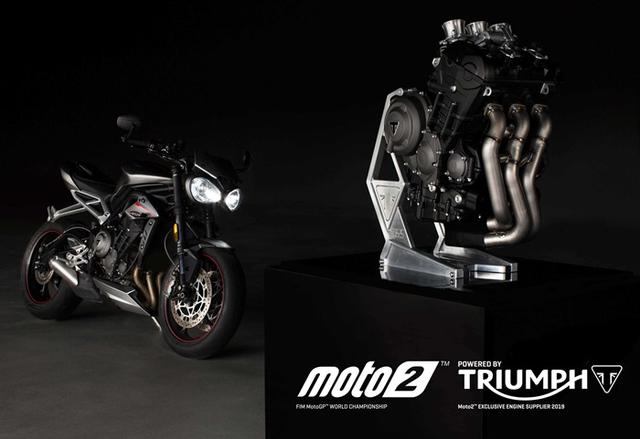 画像: 2019年からMoto2エンジンを供給するトライアンフのMoto2用765cc3気筒。 www.triumphmotorcycles.jp