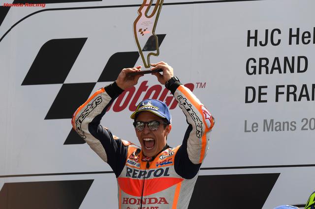 画像: 余裕のレース展開で3連勝を決めたM.マルケス(ホンダ)。 www.honda.co.jp