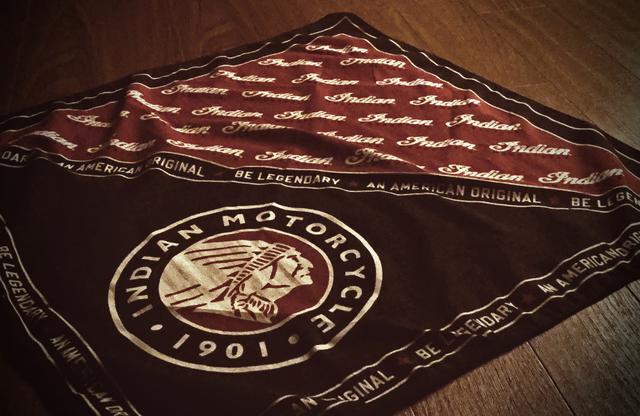 画像: バンダナのデザインはデザインはこちらです! www.indianmotorcycle.co.jp