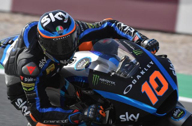 画像: Q1をトップタイムで通過したL.マリーニ www.motogp.com