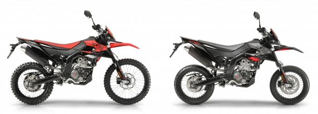 画像: RX 125(左)、 SX 125(右)