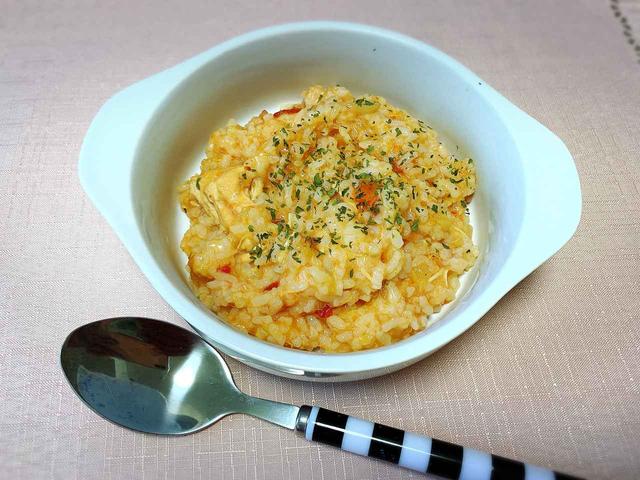 画像: ご飯とチーズでリゾットに