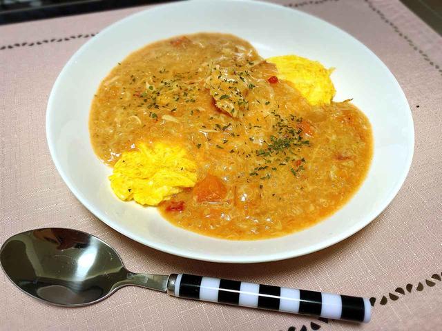 画像: オムレツにサプリ飯をON!!