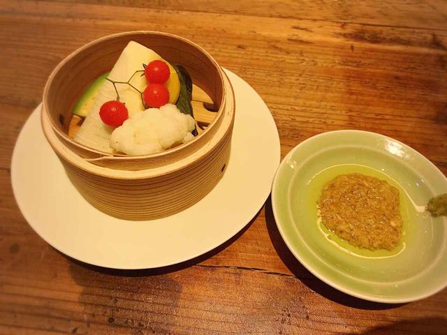画像: 続いては蒸し野菜