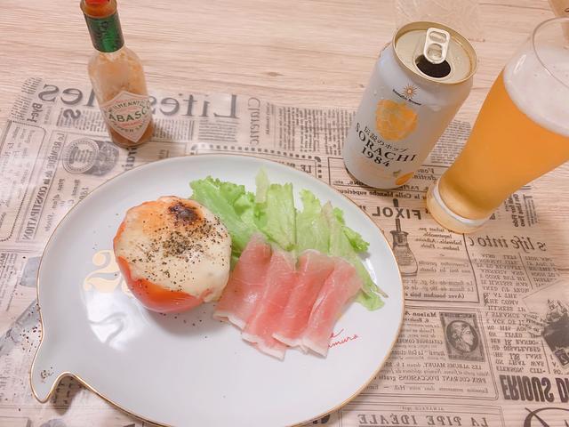 画像: 生ハムとレタスも一緒に食べました♩
