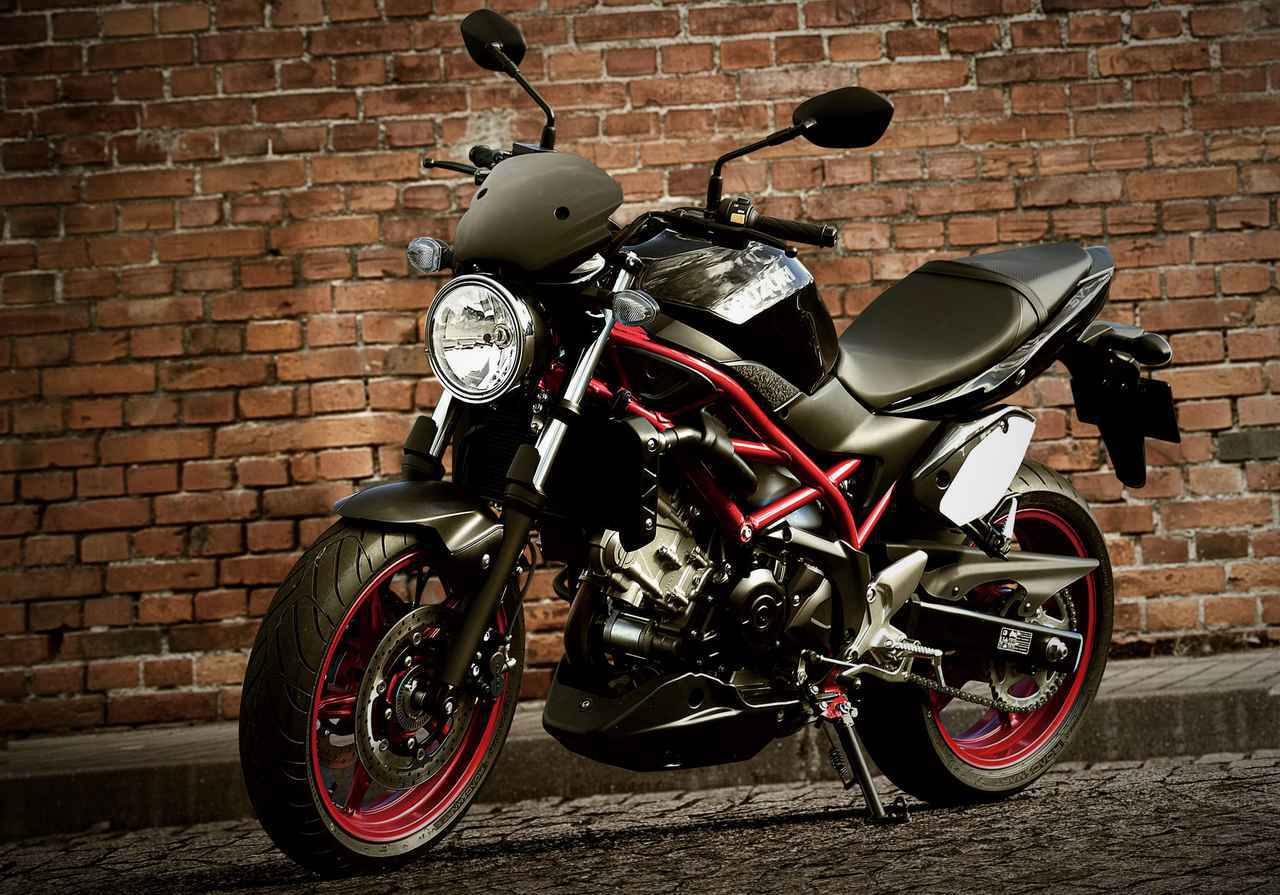 画像: SV650 ABS ※写真はオプションパーツ装着車