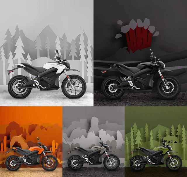 画像: アニバーサリーDSR、またはNFF・DSRと呼ばれる限定車は、スタンダード版DSRに自然をイメージさせる5色を採用したもの。70馬力、最高速164.15km/h、そして最大262.3kmの航続距離というスペックは、スタンダードのDSRのものと一緒です(※いずれも公称値で、航続距離は使用法・乗り方で変化します)。 www.zeromotorcycles.com
