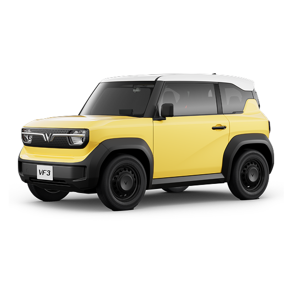 画像: ビンファストのVF3。2ドア4シーターの、電動ミニクロスオーバー SUVです。 shop.vinfastauto.com