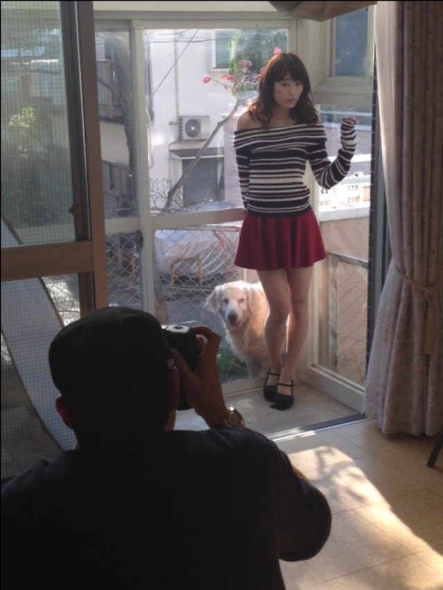 画像: 鈴丘めみ&エステ犬ちひろ♡