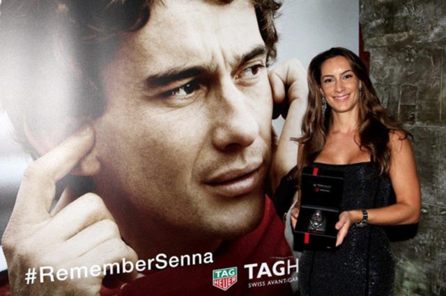 画像: アイルトン・セナの姪であるビアンカ・セナさんも出席 www.tagheuer.co.jp