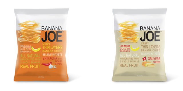 画像: 左:BANANA JOE スリラチャチリ味 右:BANANA JOE グリュイエールチーズ味