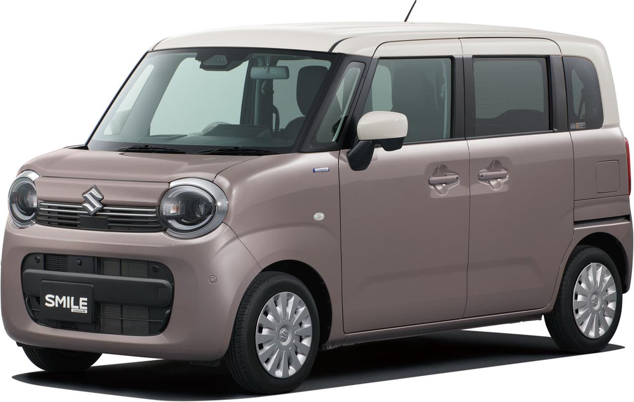画像: ワゴンRスマイル HYBRIDS 全方位モニター付メモリーナビゲーション・スズキコネクト対応通信機装着車 ボディーカラーはトープグレージュメタリックソフトベージュ2トーンルーフ(FC7)
