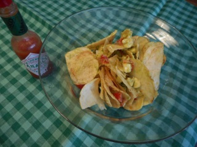 画像4: ポテチとチーズのメキシコ風サラダ